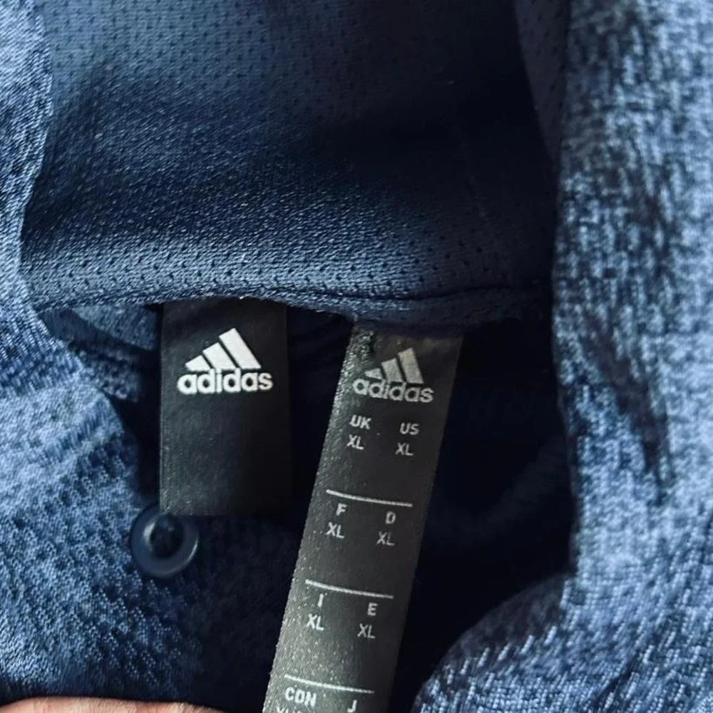Men's adidas navy blue‎ hoodie XL EUC